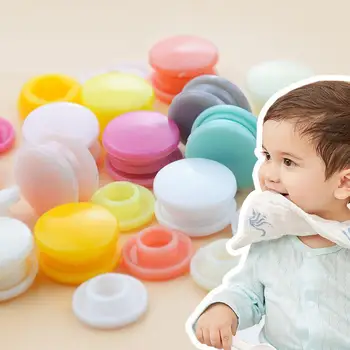 20 шт. компл. 15 мм T5 Пластиковые круглые кнопки-защелки для детской одежды, нагрудников, сумок, папок, швейных принадлежностей DIY, нажмите кнопку