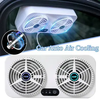 Автомобильный вентилятор, инструмент для охлаждения автомобиля, работающий от USB, Автомобильный вентилятор для циркуляции воздуха в выхлопном окне автомобиля, Монтажный вентилятор для дыма B0K2