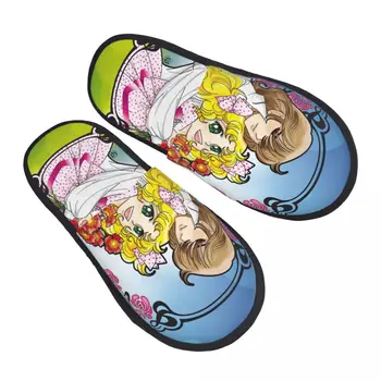 Женские домашние тапочки Candy и Terence с индивидуальным принтом, уютные теплые домашние тапочки с эффектом памяти из аниме-манги, Пушистая обувь для дома и улицы