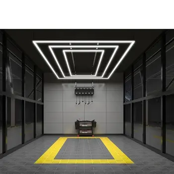 E-top Энергосберегающий Прямоугольный Светодиодный Светильник для мастерской 2,4* 4,8 м Для автомобиля Performance Shop Light Detailing Light